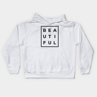 Beautiful Boxed (Black) Kids Hoodie